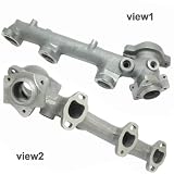 Exhaust Manifold Rear Various Gm Cars 3.1L V6 3100 Motor Oe #: 10244605