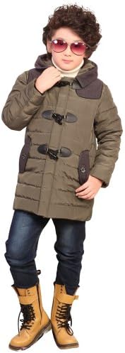 Miqibeibei Baby Boys Down Coat Winter Jacket Outwear 140=US 10 Army green