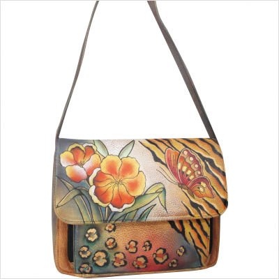 Cross Shoulder Small Organizer in Premium Floral Safari
