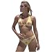 Seaside Surf yellow and pink Brazilian Bathing Suit Bikini by Cabo Beachwear Swimwear Swimsuit Image