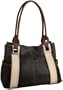 Tignanello Modern Mix Tote,Black / Cream,one size