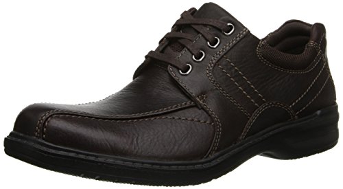 Clarks Men's Sherwin Limit Oxford,Brown Tumbled Leather,10 W US