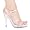 4.5 Inch Womens Sexy High Heel Shoes Evening Shoes Mini Platform Sandal With Ankle Strap Clear Size: 5