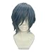 Short Blue Cosplay Wig Vampire Knight Sekai-ichi Hatsukoi Chobits Costume Wig (Dark Blue)