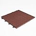 BlockTile B0US5230 Garage Flooring Interlocking Tiles Coin Top Pack,  Brown, 30-Pack