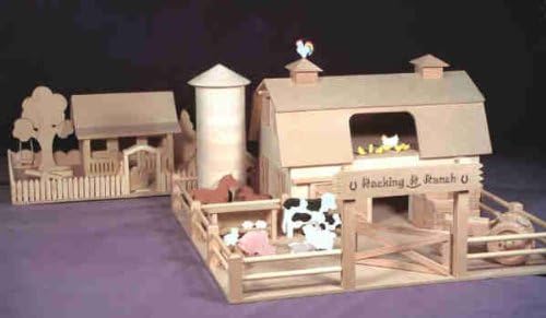 Woodworking Project Paper Plan to Build Farm and Ranch Playset