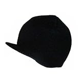 Cuffless Beanie Visor Jeep Cap - Colors Available, Black
