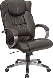 41ZuB 0EMHL. SL160  Espresso Brown Leather High Back Executive Office Chair