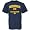 Russell Michigan Wolverines Navy Blue Football T-shirt