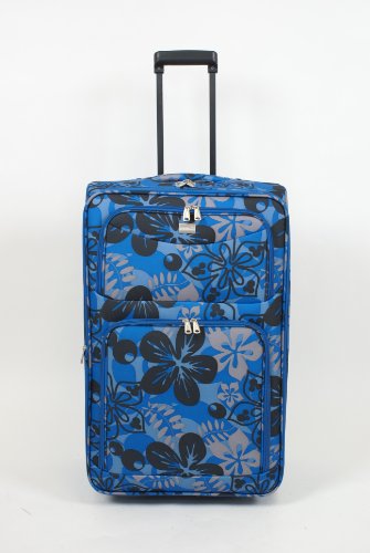 Trolley – Koffer PURE flower blau 50cm