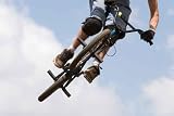 A Bmx (bicycle Moto-cross(x)) in the Air against the Sky - 24