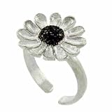 Sterling Silver Sun Flower Toe Ring