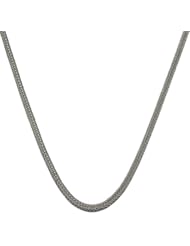 14 Karat White Gold Foxtail Chain (0.9 mm Thick)