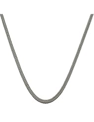 14 Karat White Gold Square Foxtail Chain (0.9 mm Thick, 18 inch)