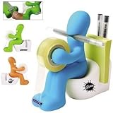 The Butt Station - Desk Accessory: Tape Dispenser Pen Memo Holder Clip Storage (Random Color)