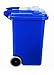 【DULTON】ダルトン プラスチックトラッシュカン 65L Blue /100-198