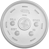 Dart 20SL Translucent Straw Slot Lid for Dart 32AJ20 Insulated Foam Cup (10 packs of 100)