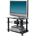 Sona AVCR32/3-BLK Black Glass LCD TV Stand