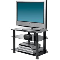 Sona AVCR32/3-BLK Black Glass LCD TV Stand