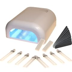 UV Lichth�rtungsger�t UV Lampe inklusive 8 R�hren + 10 Feilen + 2 Buffer