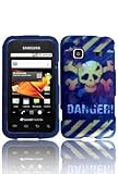 Samsung M820 Galaxy Prevail Graphic Rubberized Shield Hard Case - Danger (F ....