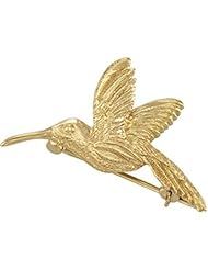 Hummingbird Brooch in 14k Yellow Gold