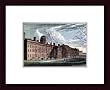 Art Poster Wood Framed Print - Columbia College and College Green, New York, 1830 - Artist: unknown- Poster Size: 9 X 12