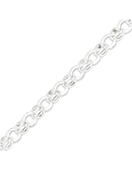 Sterling Silver 11.00mm Belcher Light Bracelet - 8.5 Inch
