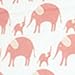 Magnolia Organics Elephant Crib Sheet - Standard, Roxy