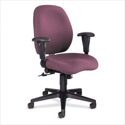 Hon 7823AB12T High Performance Mid Back Task Chair With Arms, Posture Mechanism, Tilt, Swivel, 7800