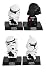 Set of 4 ~ Limited Edition Star Wars Darth Vader and Storm Troopers Bobble Heads~ Black and White Premium Quality RS.1499.00