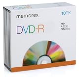 NEW DVD-R (4.7GB) (16x) Branded With Slim Jewel Case (10 Ea/Pkg) (Data Storage Media)