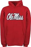 Mississippi Rebels Youth Red Tackle Twill Hooded Sweatshirt