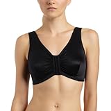 Glamorise Women's Complete Comfort Front Close  Leisure Bra, Black, 34DD/F