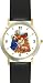 Nativity Scene in Manger Christian Theme - WATCHBUDDY® DELUXE TWO-TONE THEME WATCH - Arabic Numbers - Black Leather Strap-Size-Large ( Men's Size or Jumbo Women's Size )