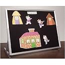 Best-Rite Flannel Tabletop Easel, Black,  18"H x 24"W, 721GA