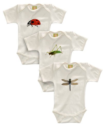 B-baby Trio SS Bodysuit Gift Set, 3 – 6m, Bug Babies