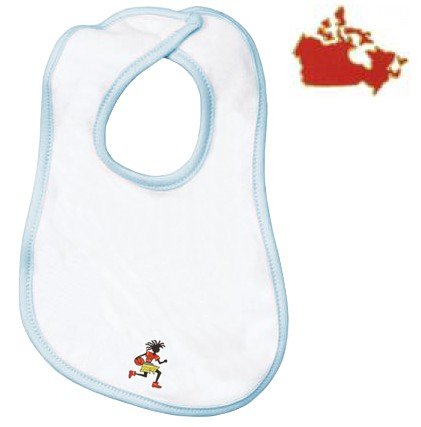 Embroidered Infant Terry Bib with the image of: canada