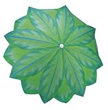 Rio Tropical Shaped Beach Umbrella 6.5 FT - Palm Leaf