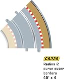 Scalextric - Sport Advanced Track System Radius 2 Outer Border 45 Degree x 4