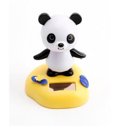 Solar Power (Powered) Animated Moving Panda ~ No Batteries Required