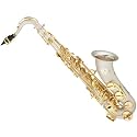 Cecilio Silver Plated Sandblast Tenor Saxophone w/ Gold Plated Keys w/ Case and Accessories