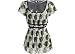 Misses AGB Bright Future Green & Brown Dot Print Top