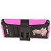 LG G3 Vigor Case, SGM (TM) Shell Holster Hybrid Defender Combo Case with Kickstand & Belt Clip For LG G3 Vigor (Hot Pink + Black)