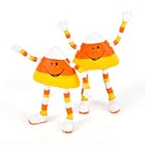 Bendable Candy Corns: 12 Stripey Halloween Figures - 3 inches tallIMAGE