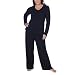 Gilligan & O'Malley® Plus Long Sleeve Pajama Set - Ebony