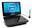 Thomson DP910 Lettore DVD portatile, schermo LCD da 22,8 cm (9 pollici), USB 2.0, slot scheda SD, Tuner DVB-T), colore: Nero