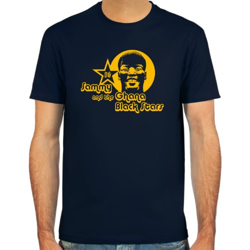 T-Shirt Sammy Kuffour ::: Farbauswahl: schwarz, oliv oder navy ::: Größen: S-XL ::: Fußball-Kult