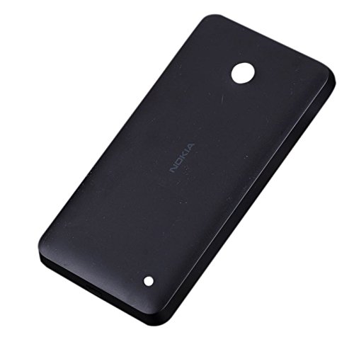 Generic Back Cover Battery Door Compatible with Nokia Lumia 630 (Black)