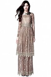 A-line Tiered Lace  Dress